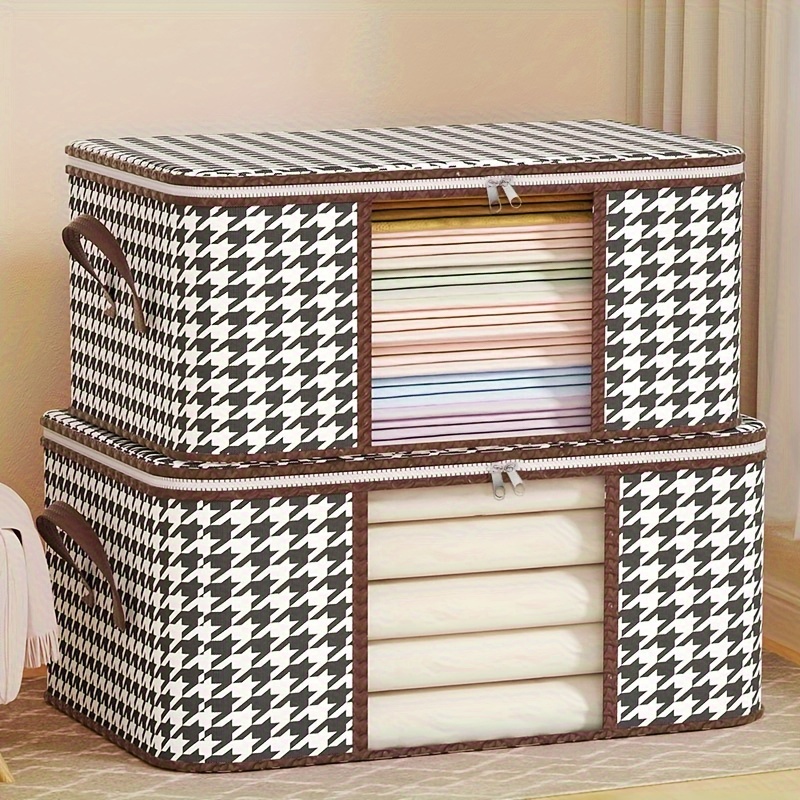 Foldable Storage Box Bedroom Clothes Finishing Storage - Temu