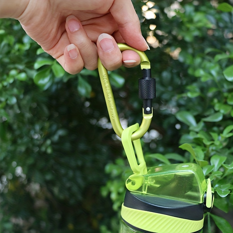 4pcs D-ring Buckle Lock Keychain for Outdoor Sports Camping Hiking
