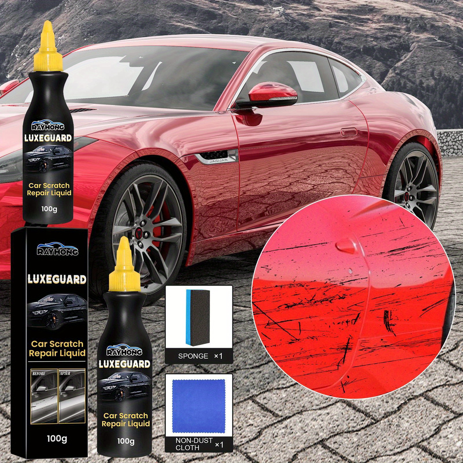 Scratch Removal For Car Scratch And Swirl Remover Kit Car Paint Scratch  Repair Auto Polish And Paint Restorer Vehicle Paint For - AliExpress