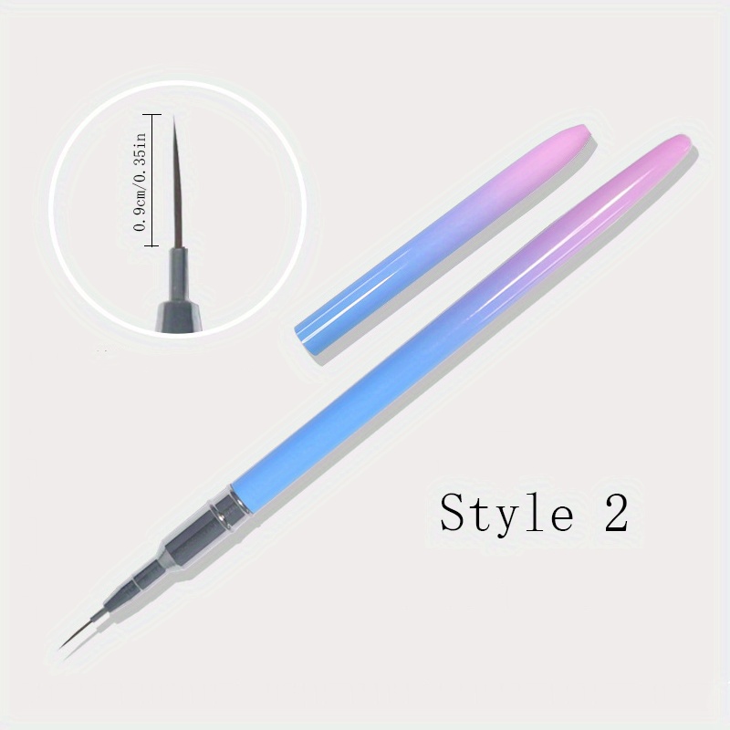 Professional Nail Art Liners Striping Brushes Tool Blu - Temu