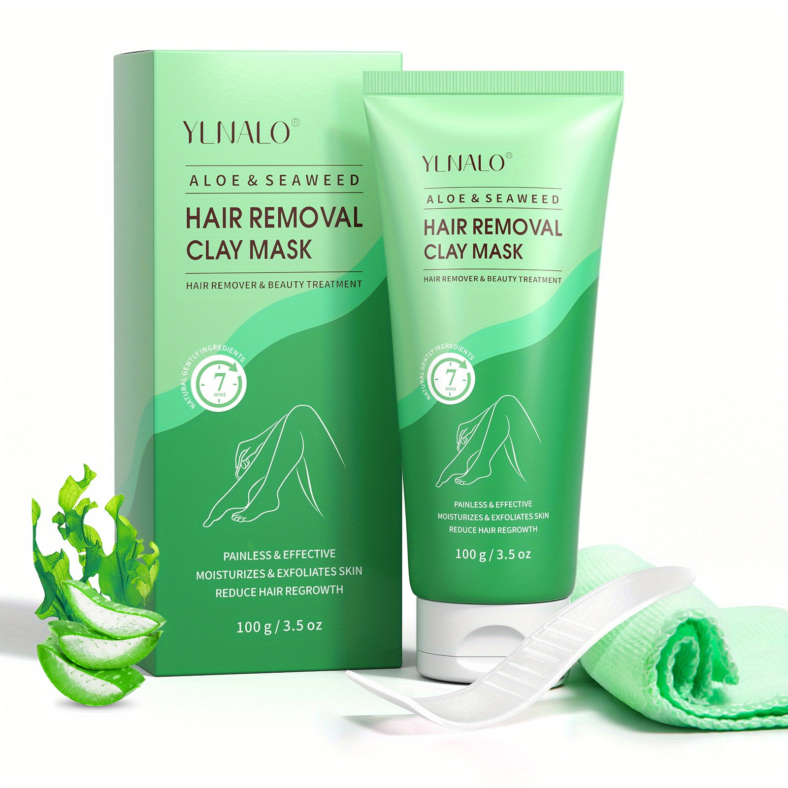 Aloe Vera Hair Removal Clay Mask Natural Hair Removal Cream Temu