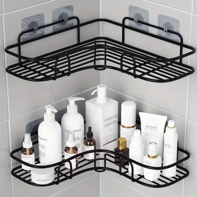 Triangle Wall Mounted Shower Caddy Rack For Bathroom, Shampoo Body