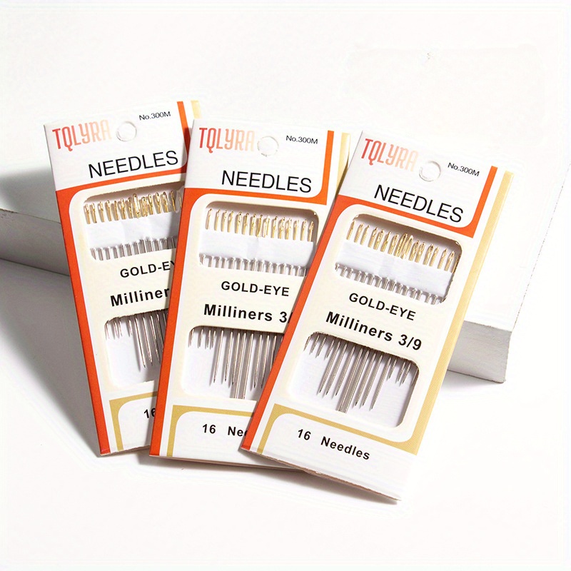 Gold Tail Hand Sewing Needles Set 16needles 16 Pcs Gold Tail Hand Stitches  Needle Set 