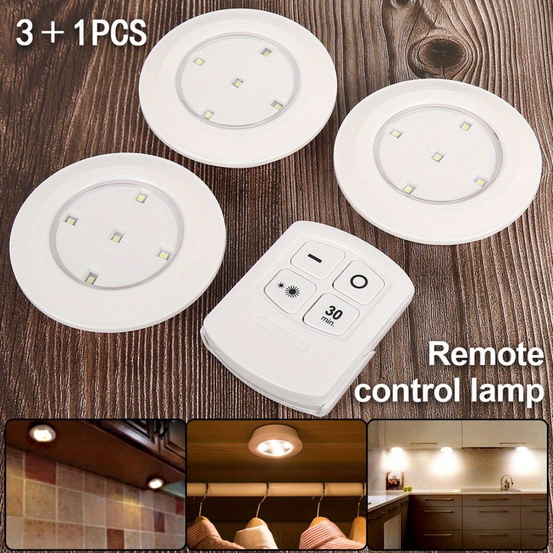 up your home with wireless led   lights remote control without battery needed details 3