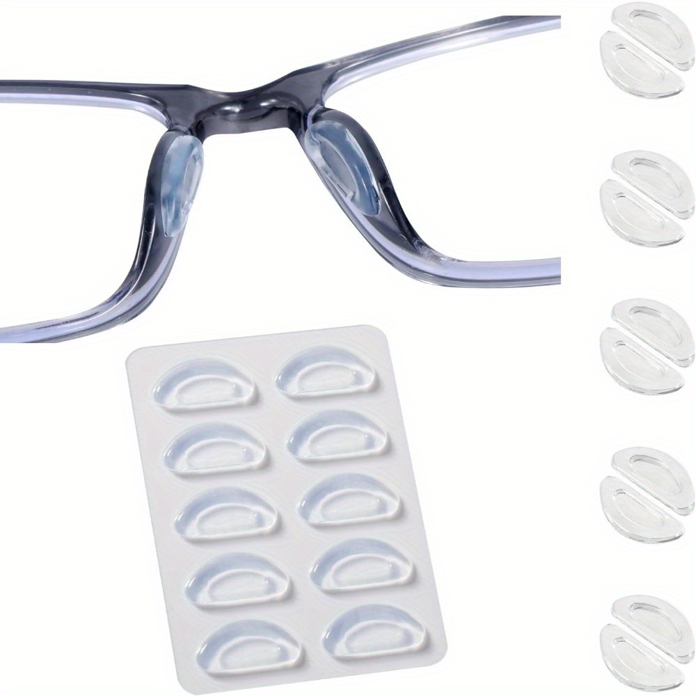 5pairs Of Nose Pads For Eyeglasses, Sunglasses Pads, Eyeglasses Heightening Nose Pads, Anti-slip Nose Pad