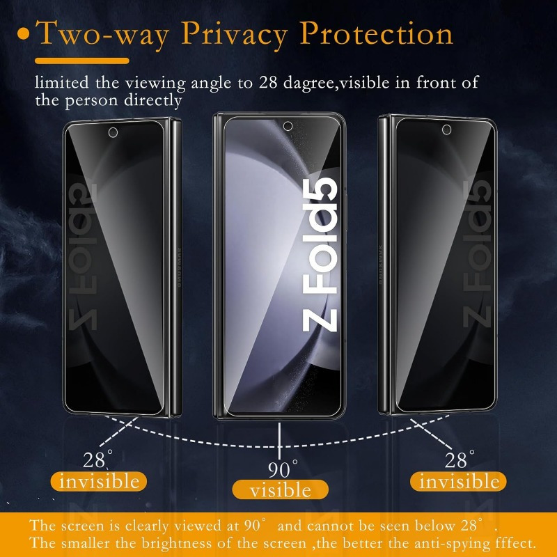 2+2 Pack] 2pcs Protector Pantalla Privacidad Galaxy - Temu