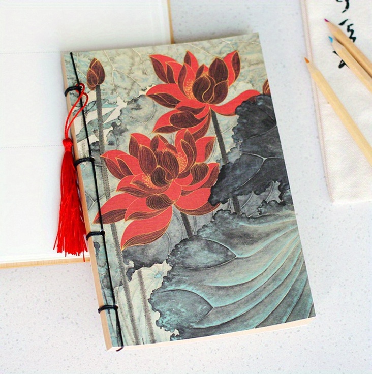 Ancient chinese painting binding journal ancient colors temu