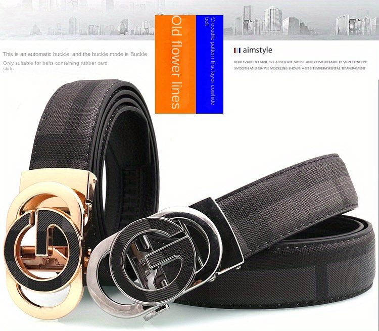 *'s Belt G Letter Belt *'s Business Leisure Sports Belt, A Gift For