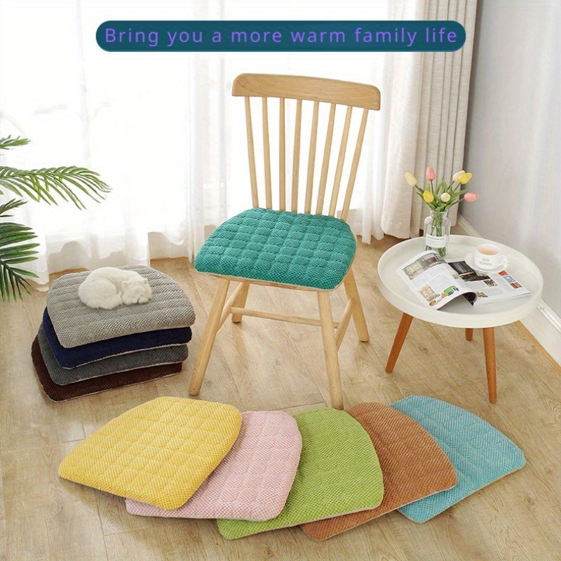 Dining Chair Cushion, Multi-color Optional, Sponge Filled, Soft Thickened,  Indoor Chair Pads, Suitable For Farmhouse, Kitchen Dining Chair Cushion, -  Temu