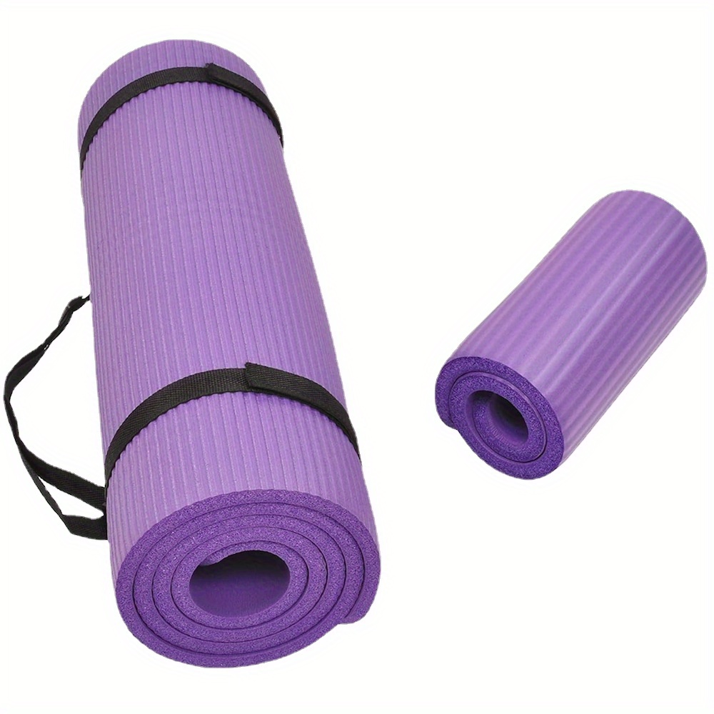  WQER Esterilla de yoga antideslizante de alta densidad, apta  para yoga, pilates y ejercicio, resistente a desgarros, absorción del  sudor, gimnasio y ejercicios de piso, estera antideslizante de TPE de 1/4
