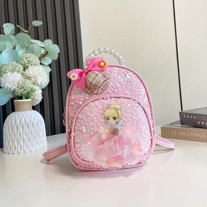 Mochila pequeña de niña Moda Lentejuelas Bolso de hombro Mujer