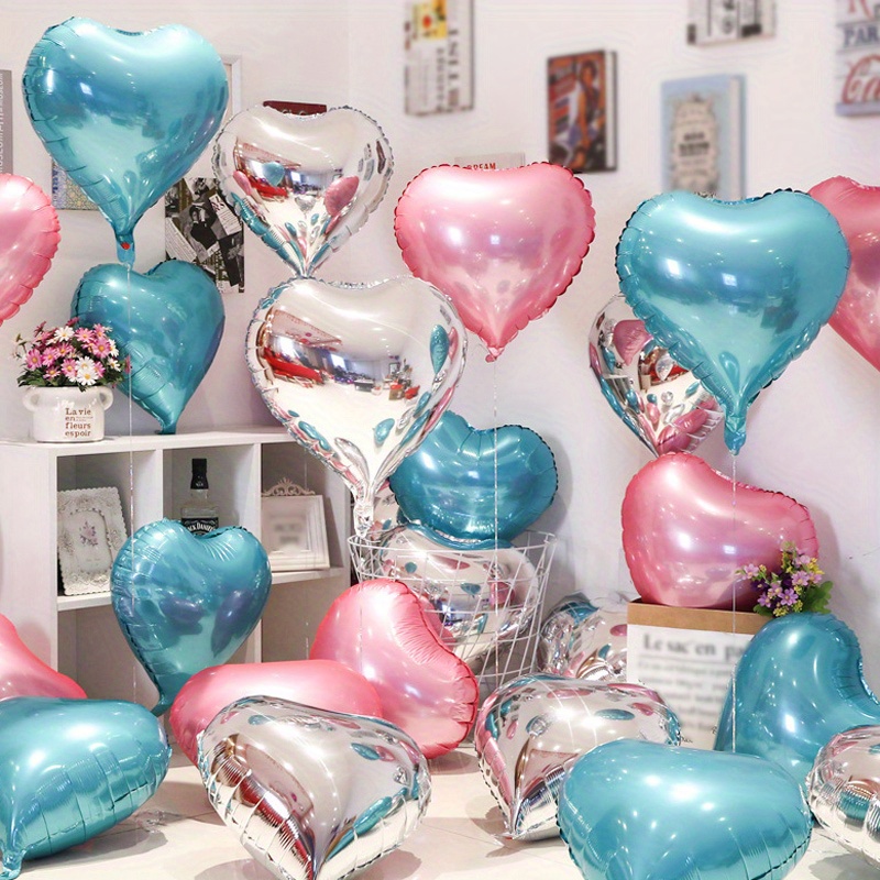 Ballons à hélium en aluminium, 10 pièces, 18 pouces, pour anniversaire,  mariage, nouvel an, décorations de