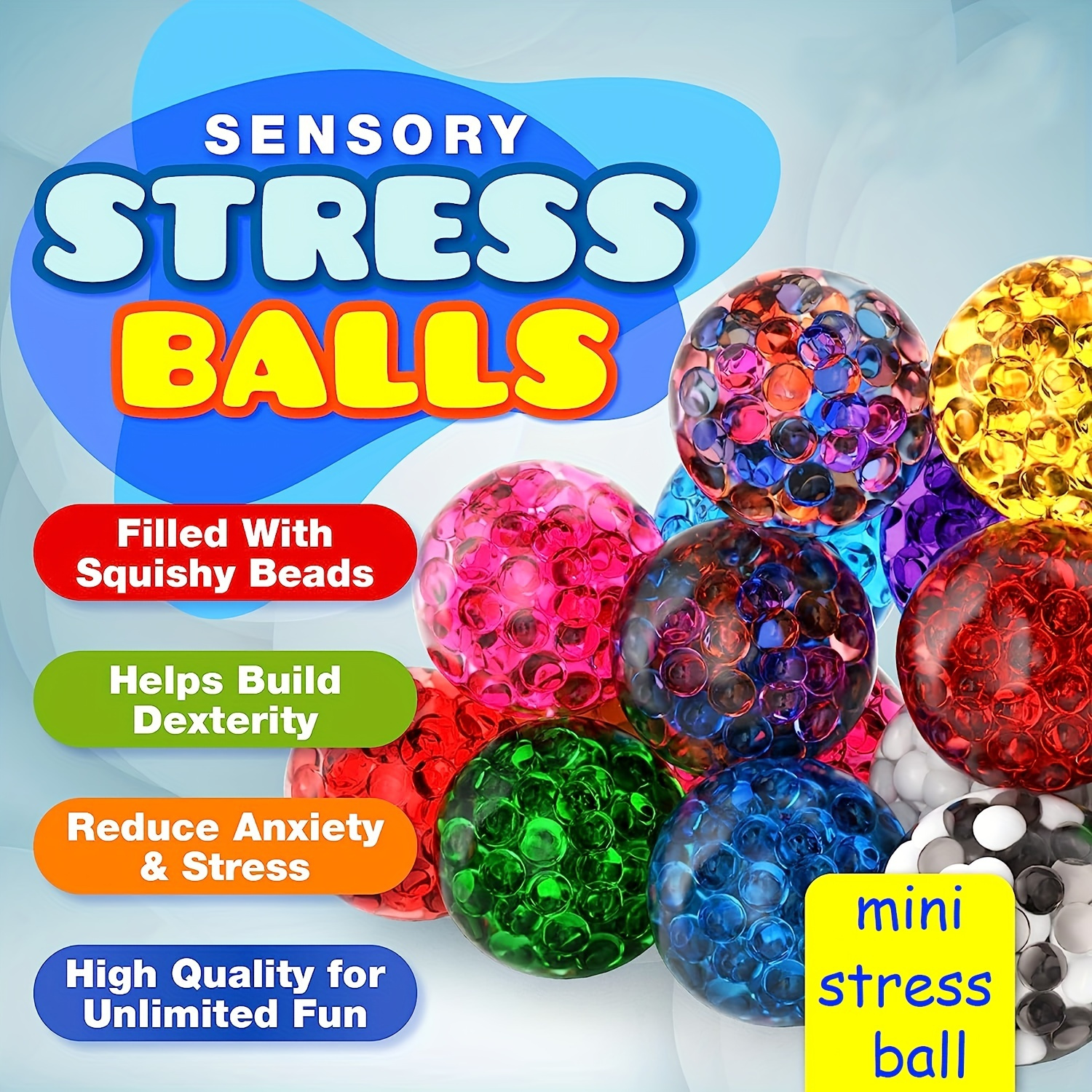 Water Beads Sensory Stress Ball Stress Relief Squeezing Balls