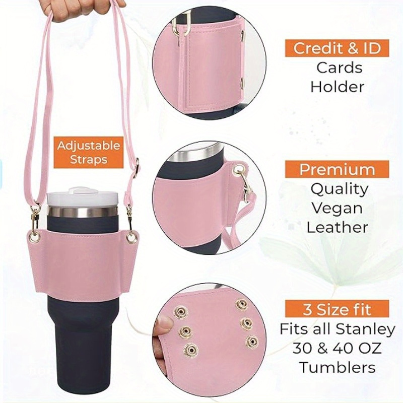 Cup Sleeve For Stanley Cup Outdoor Crossbody Portable Cup - Temu