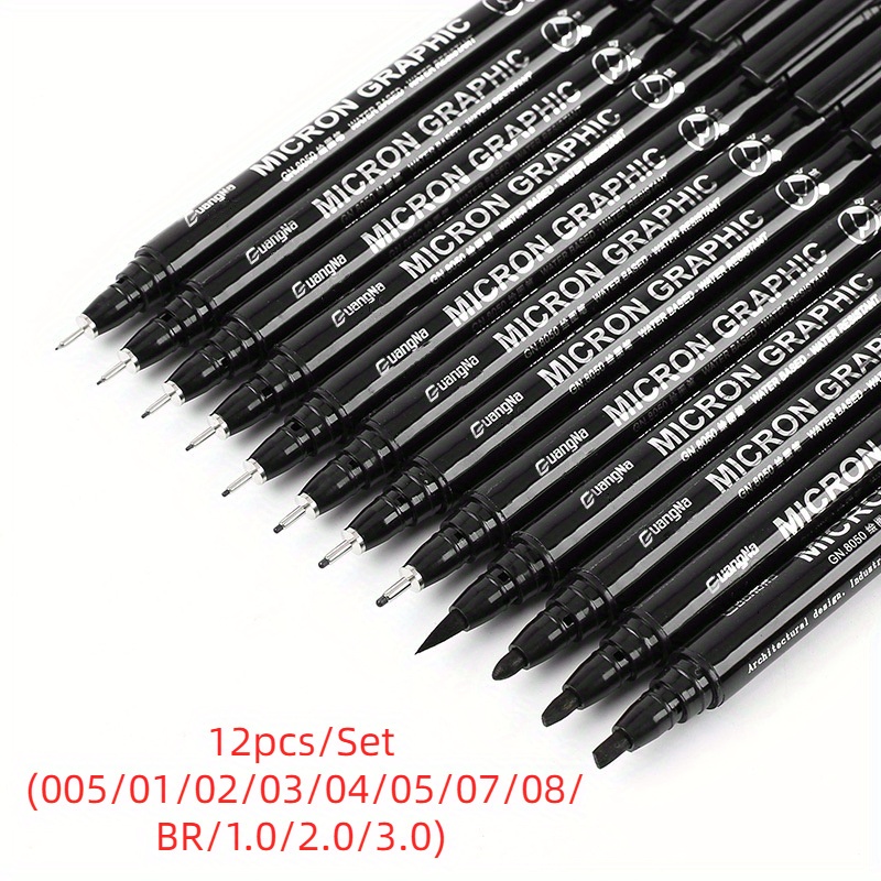 Waterproof Ink Fineliner Pens Set Perfect For Art Sketching - Temu