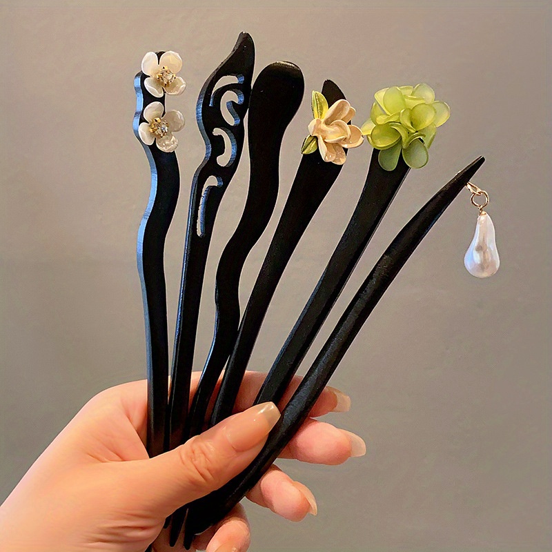 Conjunto de accesorios para el cabello de palillo para mujer, conjunto de  sombreros Hanfu, horquilla china, conjunto de palos de pelo con borla  larga