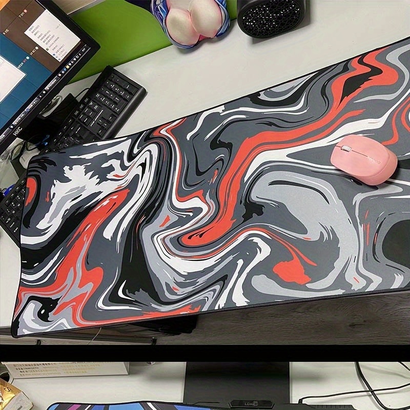 Game Large Mouse Pad Thickened Abstract Thick Computer Desk - Temu