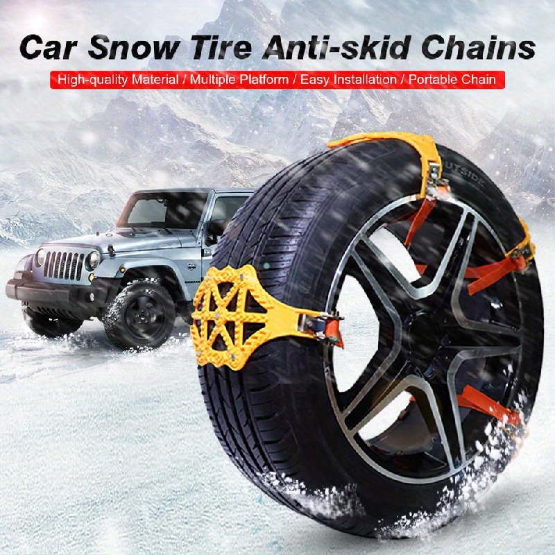 Universal Snow Chains For Car/van Adjustable Universal - Temu