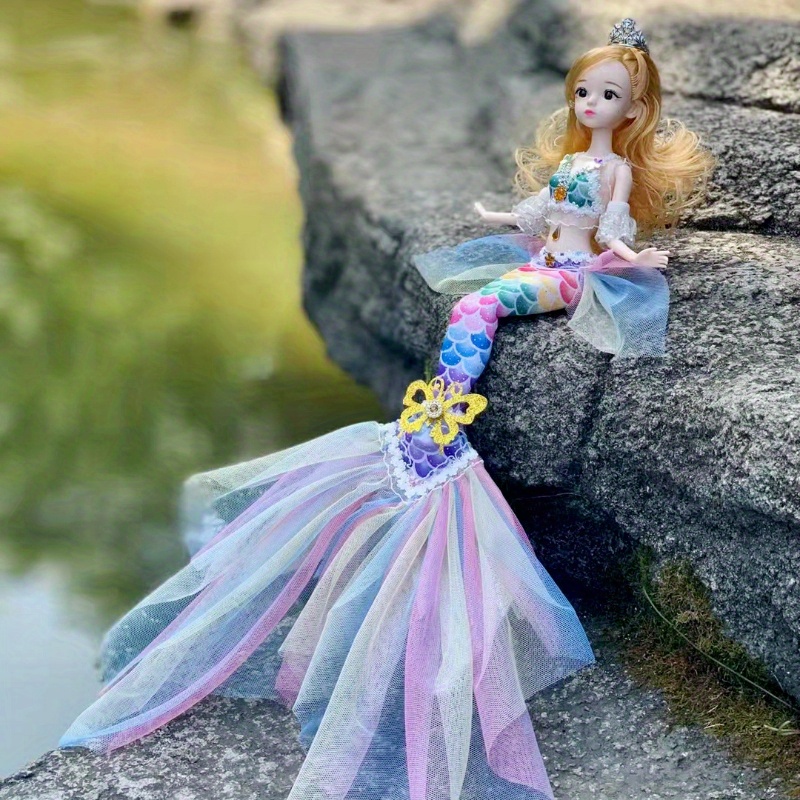 Beautiful Princess Mermaid Doll Girl Birthday Gift Toy Play - Temu