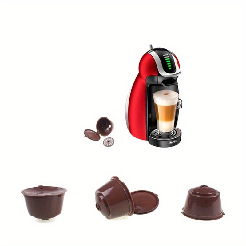  Cápsulas de café reutilizables recargables de crema Dolce Gusto,  filtros compatibles con cafeteras Nescafe Dolce Gusto (versión actualizada  Rich Crema) : Hogar y Cocina