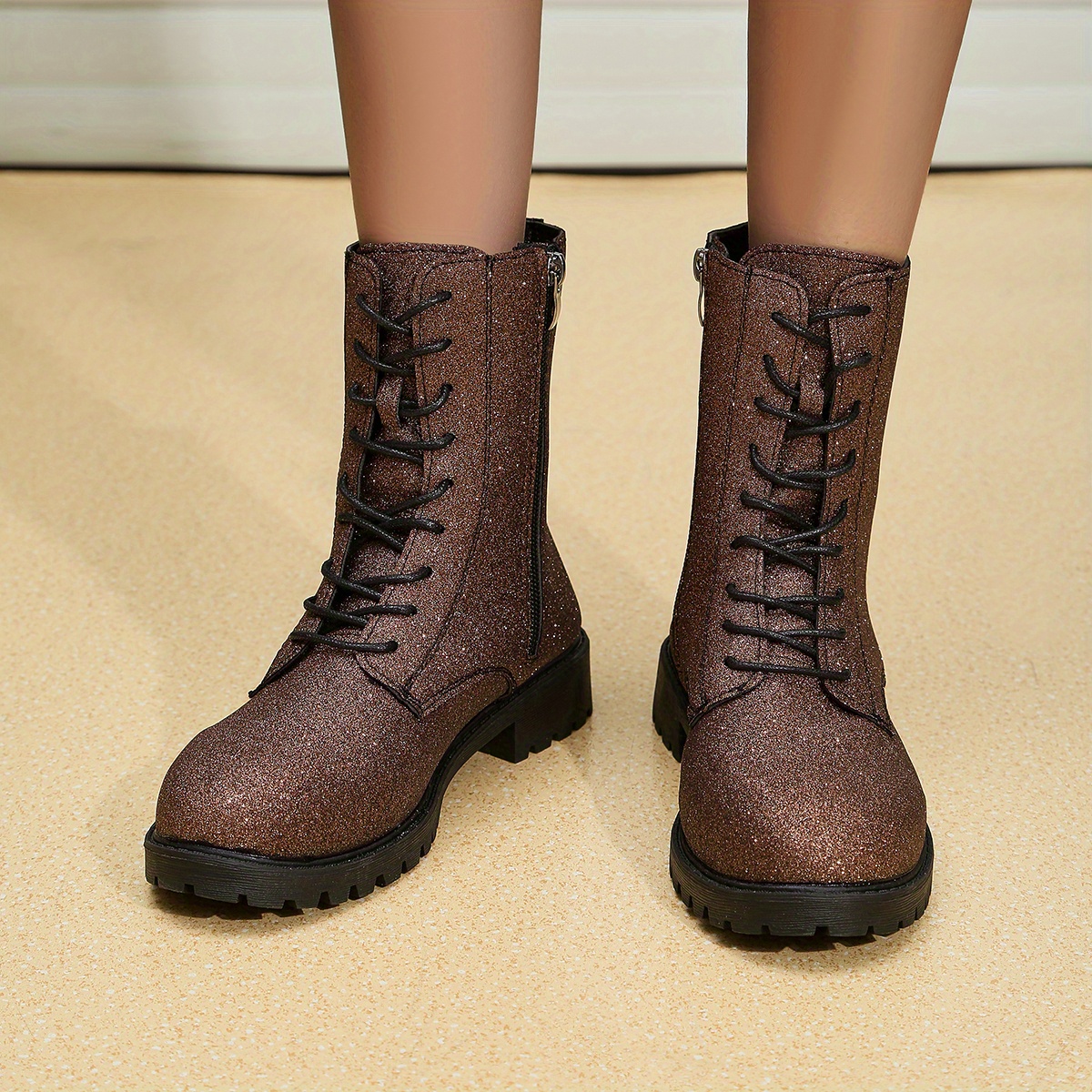 Qupid best sale combat boots