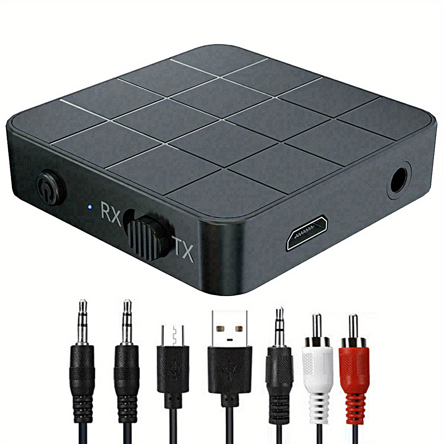 ZIOCOM Receptor transmisor Bluetooth, adaptador inalámbrico 2 en 1 para  audio, adaptador auxiliar Bluetooth para TV, PC, MP3, gimnasio, avión,  barco