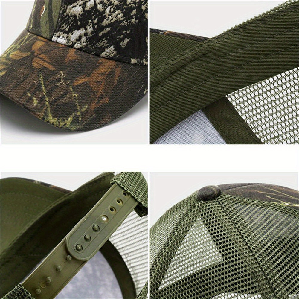 Adjustable Mesh Hat for Fishing Camping Hiking