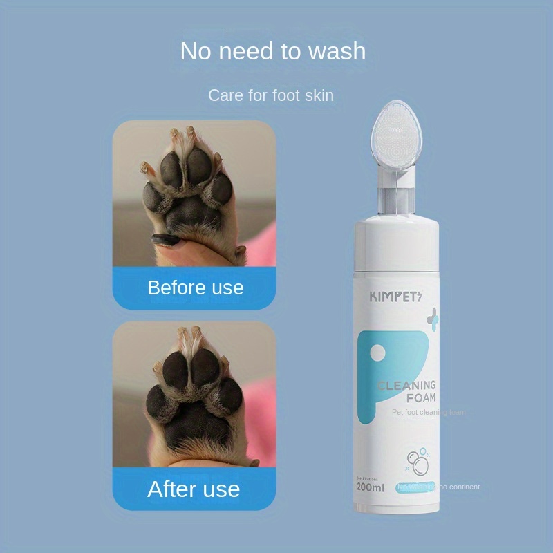 Pet Paw Cleaner Foot Care Dry Cleaning Foam Pet Feet Cleaner - Temu