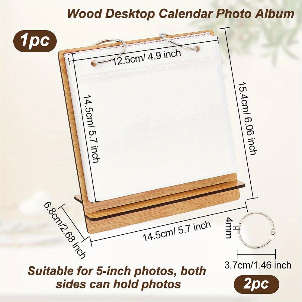 Desktop Calendar Style Photo Album Compatible Instax Mini 12 - Temu