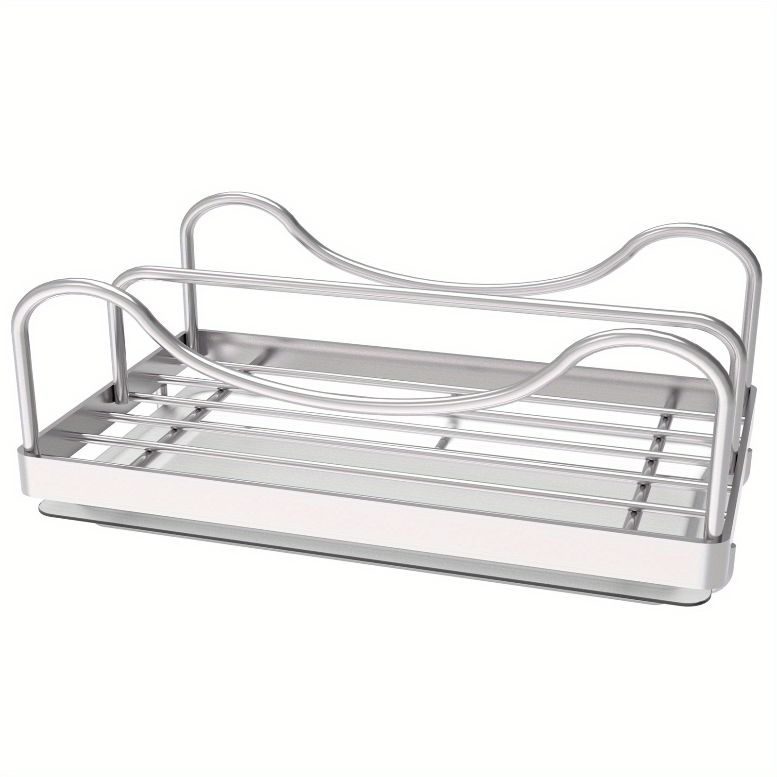 Stainless Steel Sink Storage Shelf Table Top Spong Mop Rag