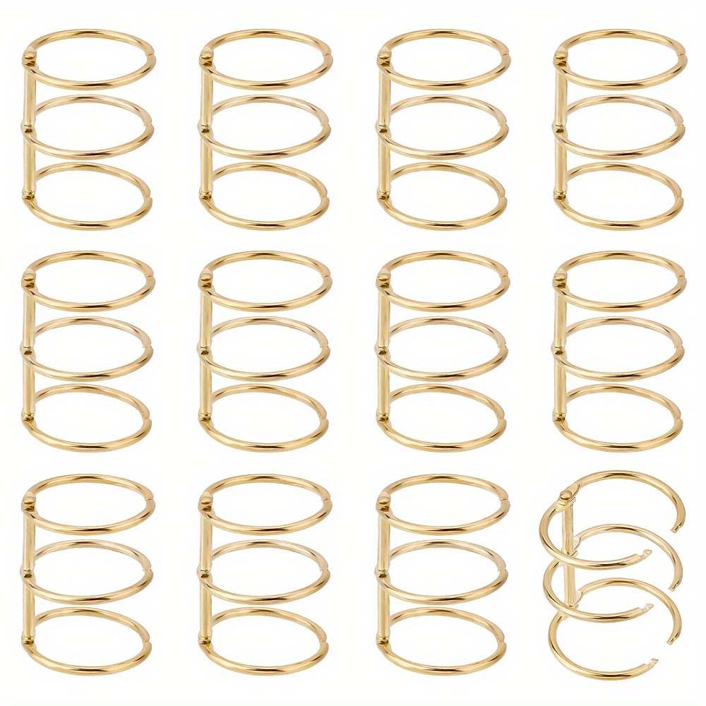  Gold Binder Rings