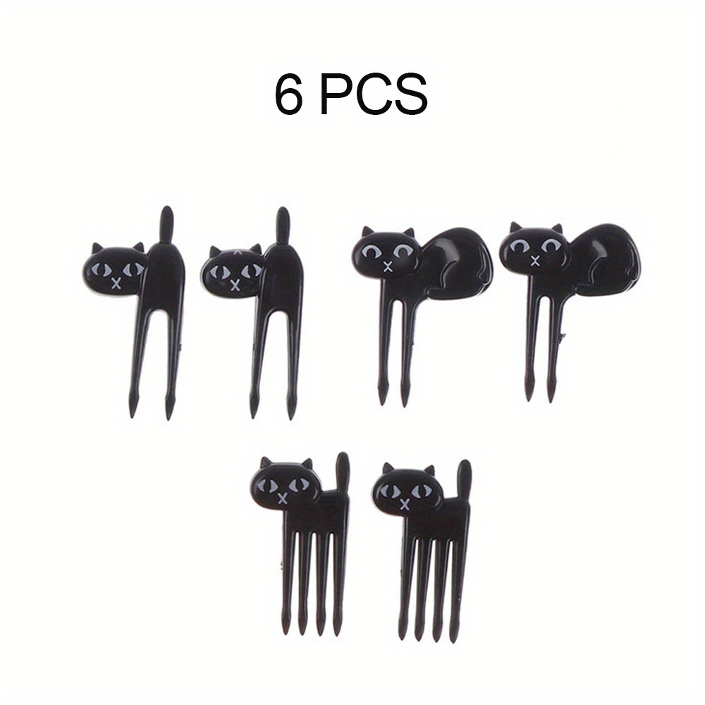 10pcs Small Animal Fruit Forks And 4pcs Mini Condiment Squeeze