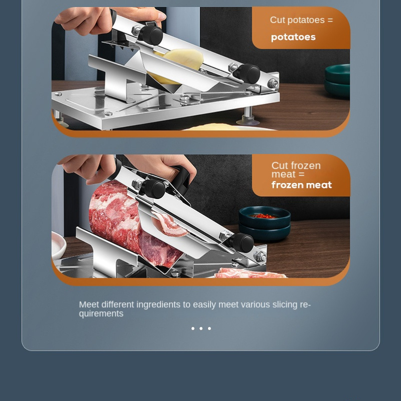 Manual Frozen Meat Slicer Meat Slicer Mutton Roll Slicing - Temu