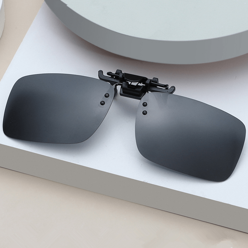 Driving Polarized Clip Sunglasses Metal Flip Sunglasses - Temu