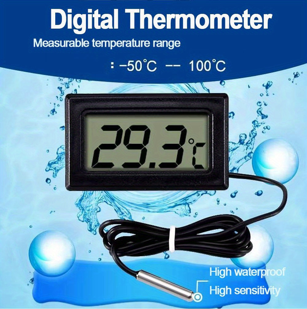 LCD Digital Indoor/Outdoor Waterproof Thermometer Garden