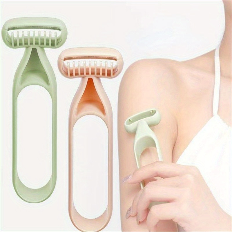Kadınlar için 2 adet / Takım Tıraş Makinesi, Güvenli Jilet Vücut Saç Düzeltici Yüz Saç Çıkarıcı Bacaklar Yüz Kaşlar Için Pürüzsüz Tıraş
