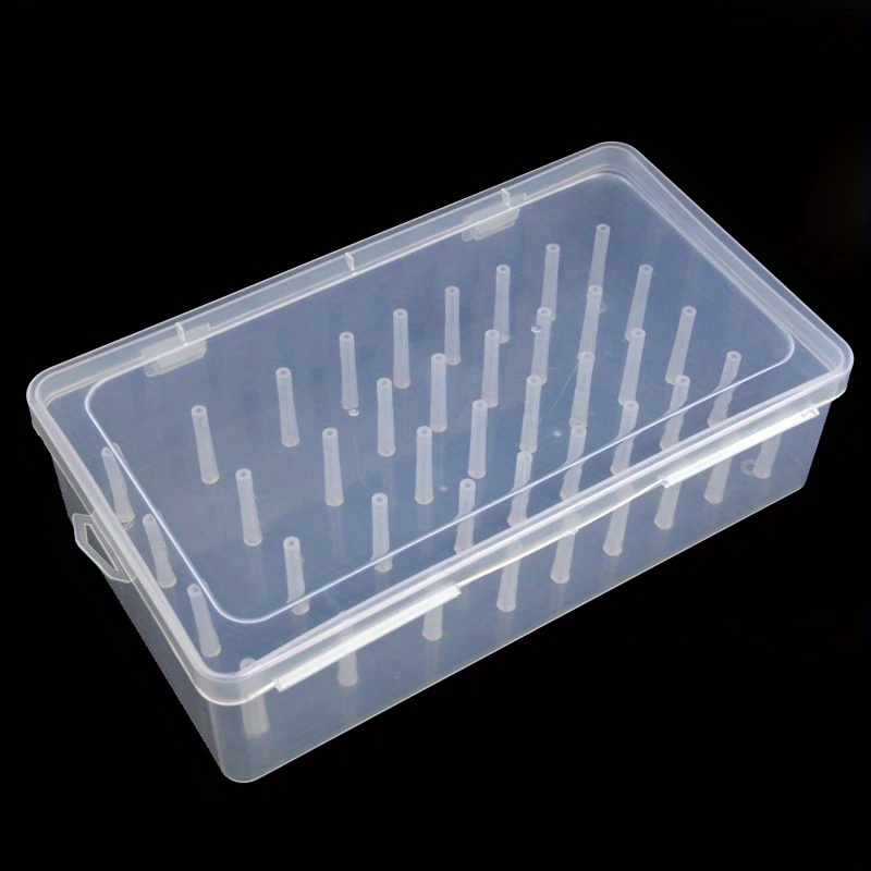 Clear Sewing Thread Storage Box 42 Pieces Spools Bobbin