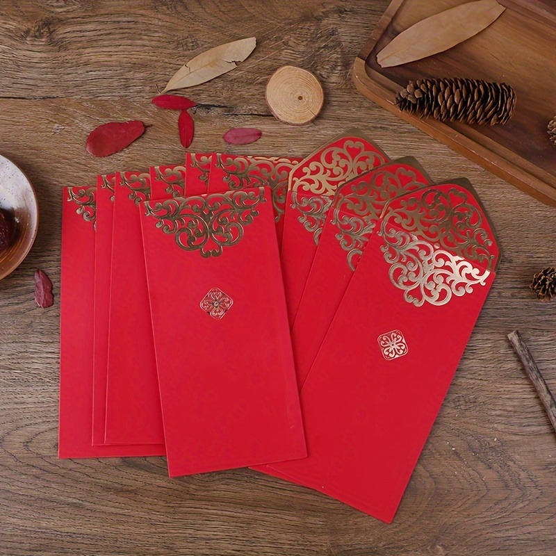 LUTER 36pcs Enveloppes Rouges Chinoises, Enveloppe Nouvel an Chinois Hong  Bao avec Motifs Chinois Classiques et Mots de Bénédiction Poches Porte  Bonheur pour la Fête du Printemps : : Fournitures de bureau