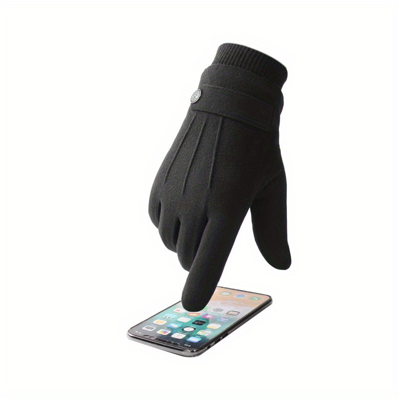 Winter Warm Gloves Thickened Velvet Cycling Gloves