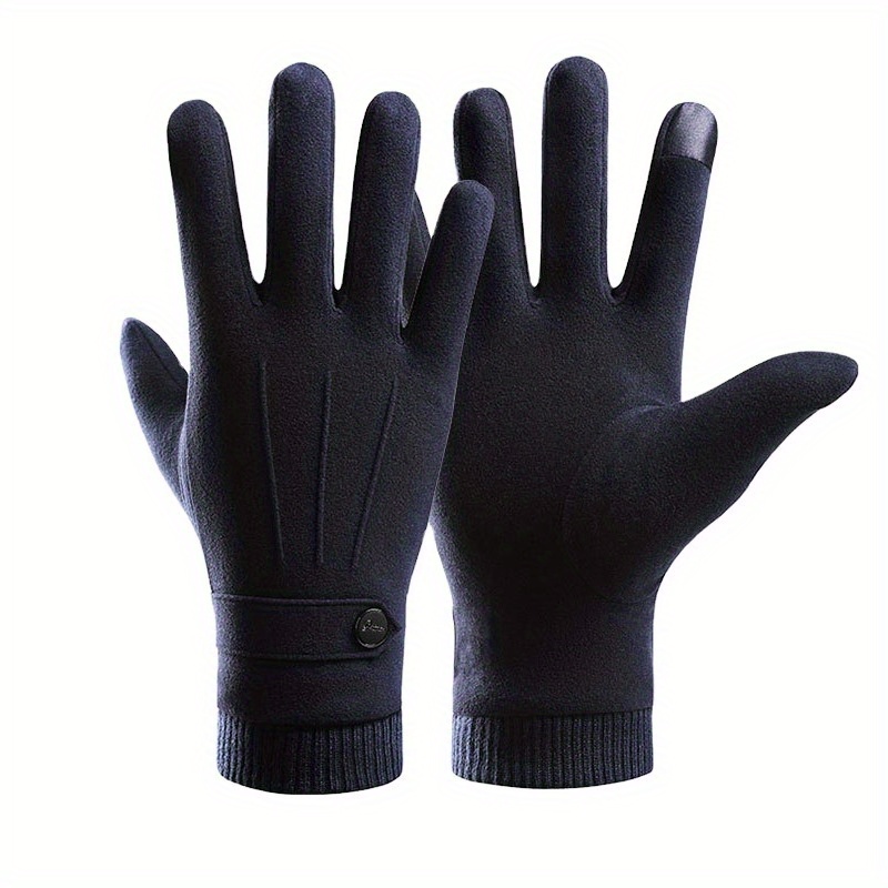 Winter Warm Gloves Thickened Velvet Cycling Gloves