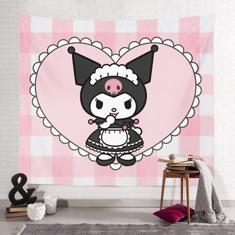 Kuromi and My Melody Wall Tapestry by Magestical Mixie