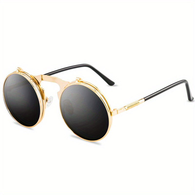Unique Exquisite Steampunk Round Frame Metal Sunglasses For Men Women  Outdoor Party Vacation Travel Driving Decors Photo Props, High-quality &  Affordable