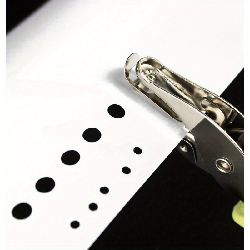 Single Hole Punch Metal Hole Puncher Soft Grip Handles Paper - Temu