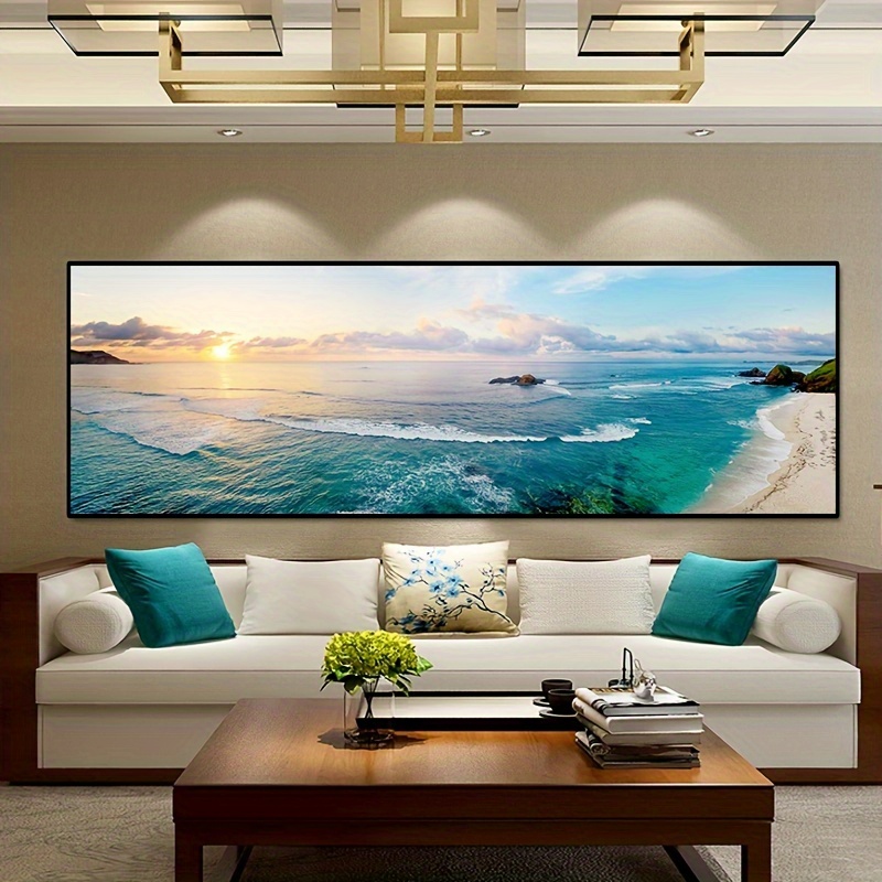 

1pc Canvas Painting, Nature Landscape Painting Wall Art Decor, For Living Room Wall Decor, Bedroom Wall Decor Office Kitchen Decor, No Frame, 19.68inch*59.05inch