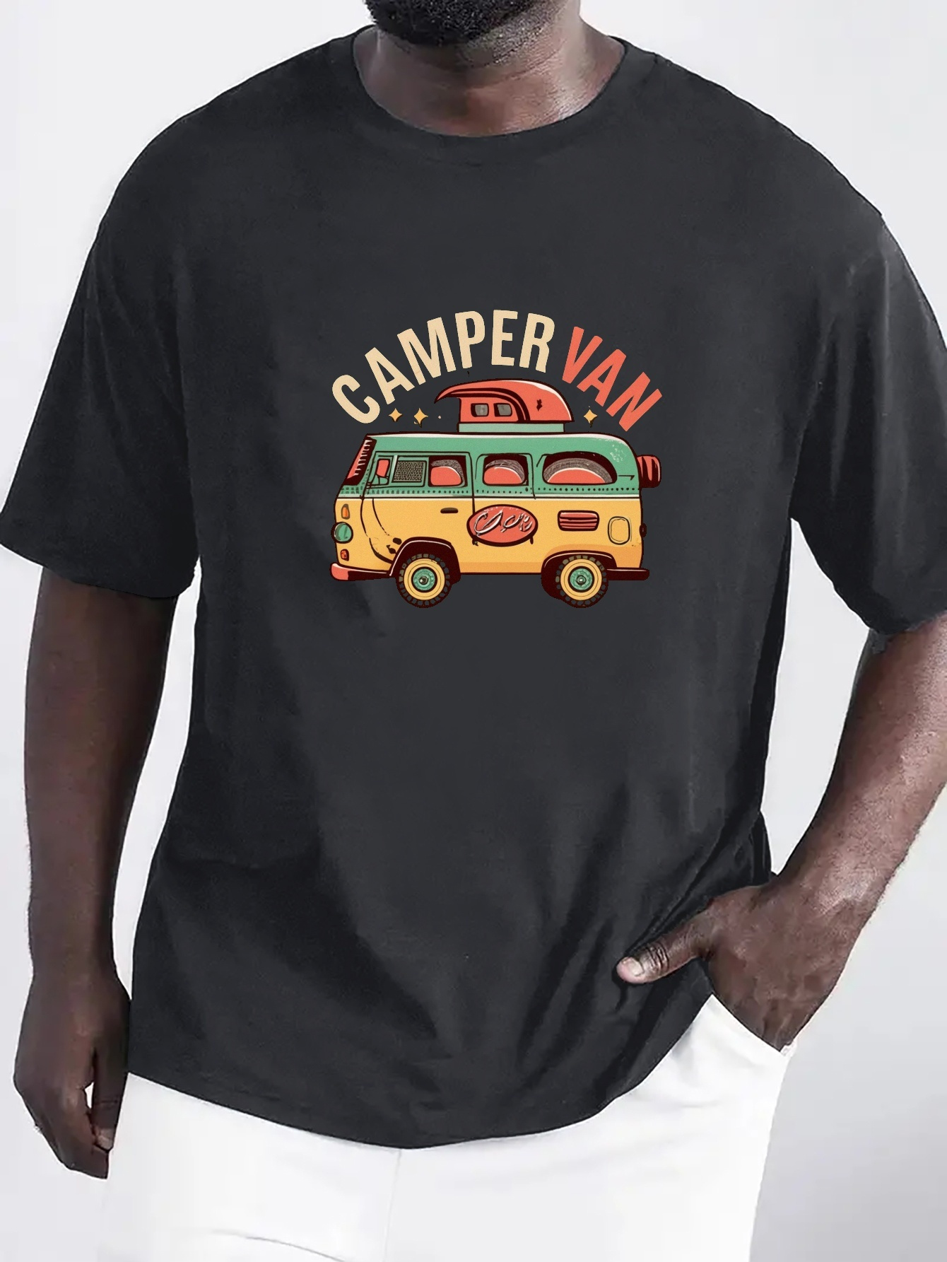 Футболка с принтом Camper Van мужские футболки повседневная - Temu Germany