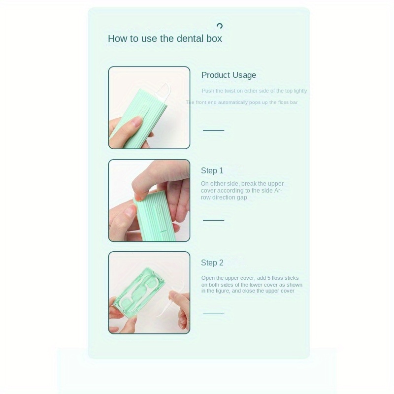 Reusable Dental Floss Stick Portable Automatic Floss Temu