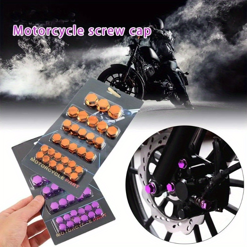 

30pcs/set Motorcycle Modification Accessories Plastic Kit Head Screw Cover Decorative Parts Nuts Styling Cover