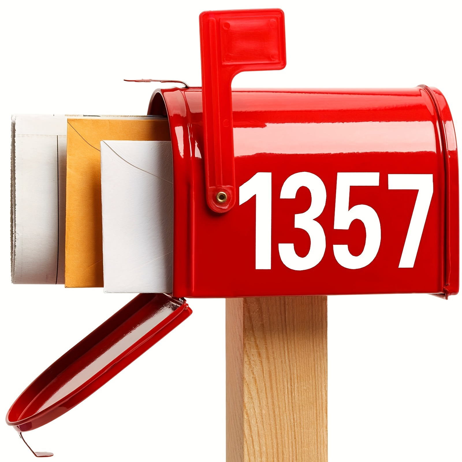 10pcs Reflective Door Number Sticker Label Scene Decor
