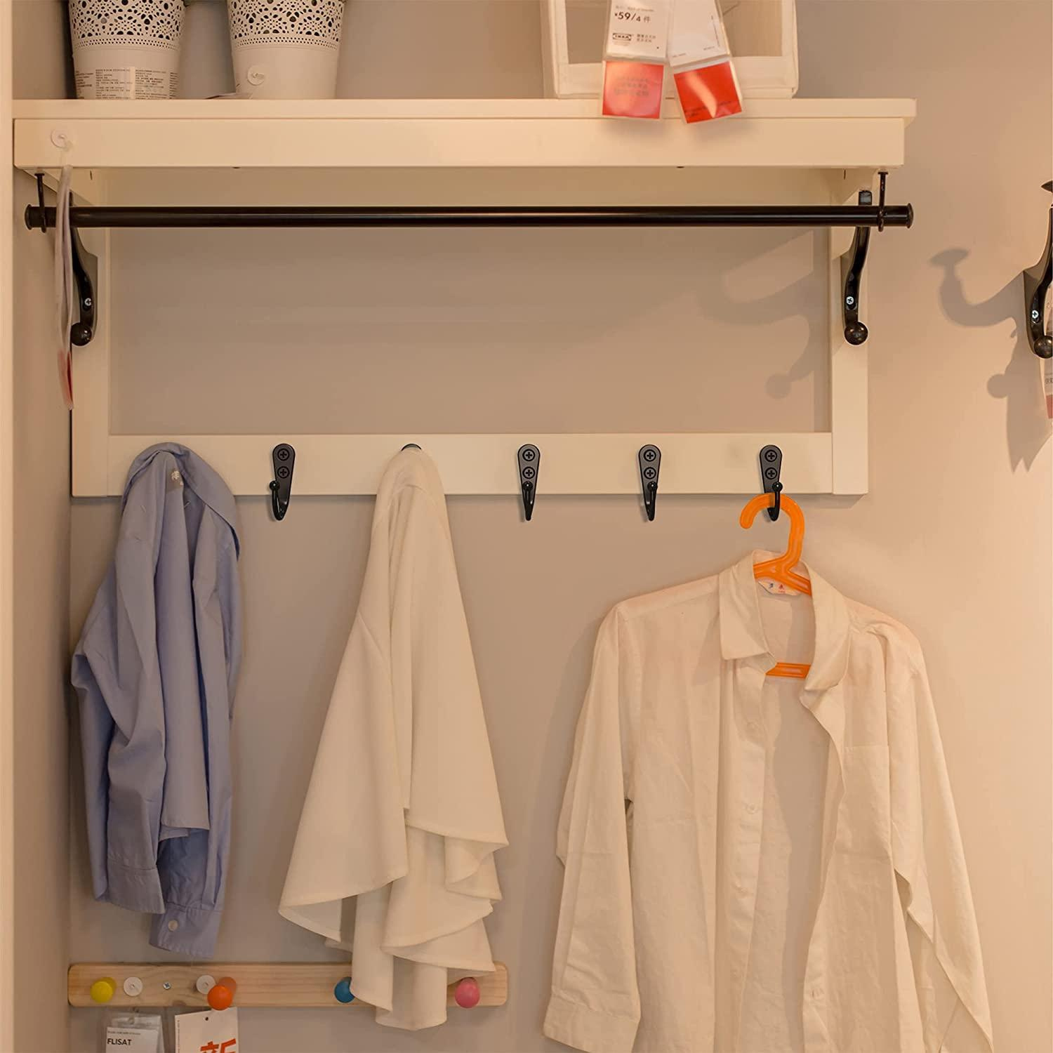 Coat hooks and shelf