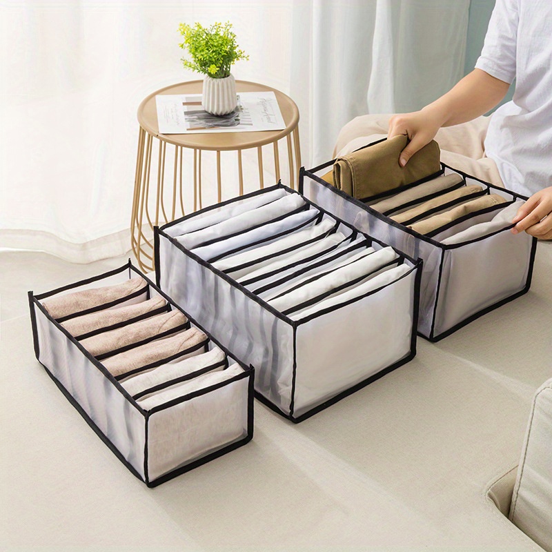 luluhut washable underwear storage box foldable 7 16 24 grids bras socks  drawer organizer Multi-function home storage organizer - Price history &  Review, AliExpress Seller - luluhut Official Store